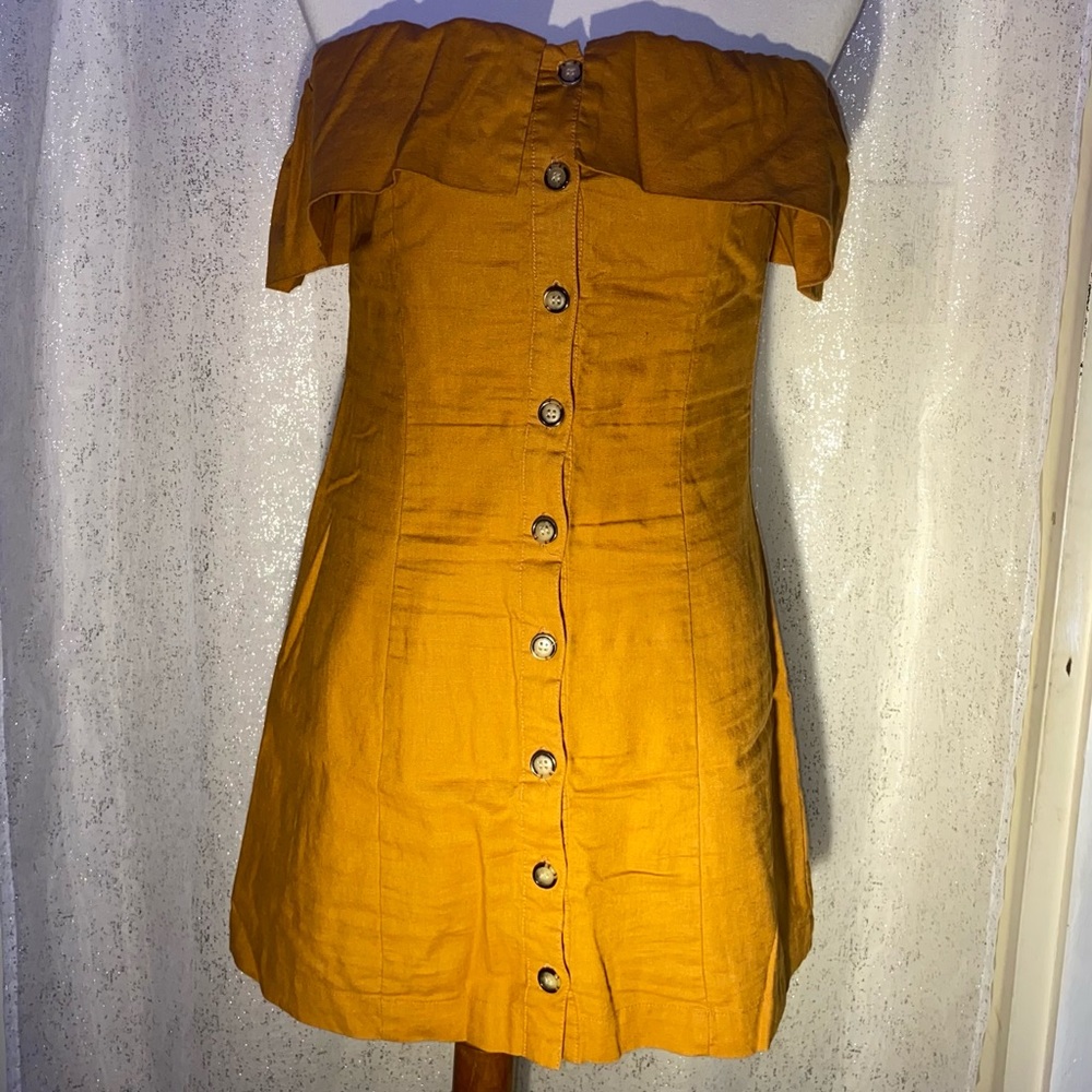 Express X Rocky Barnes Honey Mini Dress